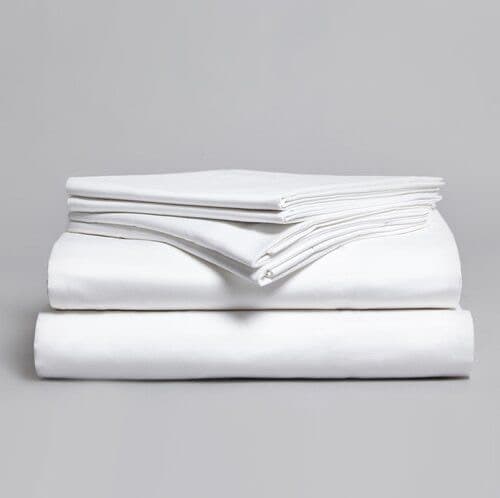 PLAIN WHITE QUEEN SIZE 3 PCS SET